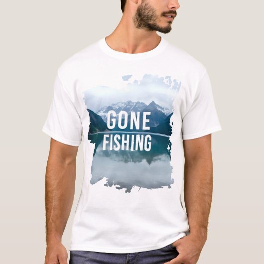 Snowy Mountain Lake Gone Gevist T-shirt (Voorkant)