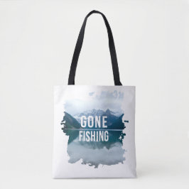 Snowy Mountain Lake Gone Gevist Tote Bag