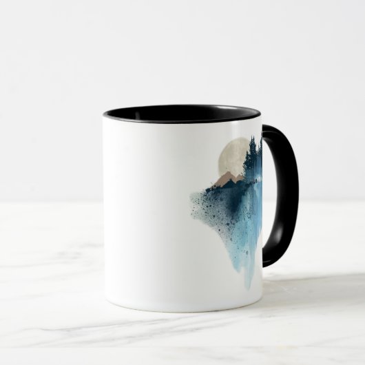 Snowy Mountain Landscape Mok (Voorkant rechts)