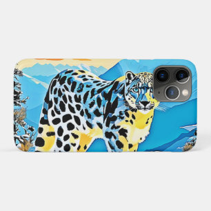 Snowy Mountain Leopard Stance Design Case-Mate iPhone Case