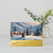 Snowy MOuntain Mouse Post Kaart I (Staand Voorkant)