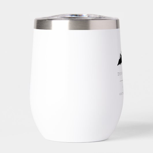 Snowy Mountain Peak bestemming bruiloft gunst (Voorkant)