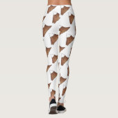 Snowy Mountain Peak Mountains in openlucht Leggings (Achterkant)