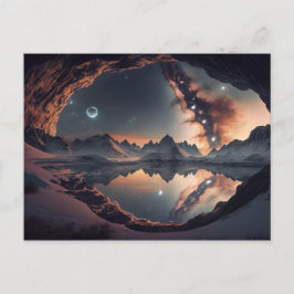 Snowy Mountain Peak sterrenstelsel Briefkaart