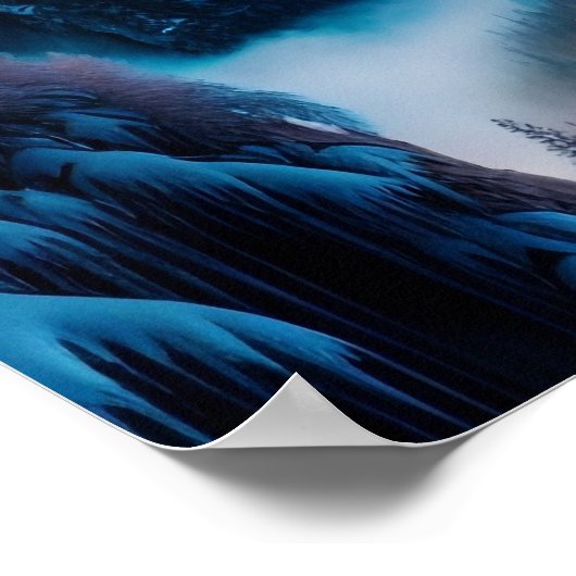 Snowy Mountain Poster (Hoek)