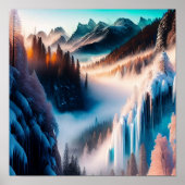 Snowy Mountain Poster (Voorkant)