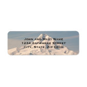 Snowy Mountain Summit Retouradres Etiket (Voorkant)