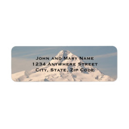 Snowy Mountain Summit Retouradres Etiket