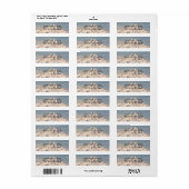 Snowy Mountain Summit Retouradres Etiket (Full Sheet)