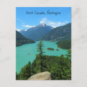Snowy Mountain Turquoise Lake in Washington Briefkaart (Voorkant)