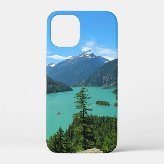 Snowy Mountain Turquoise Lake in Washington Case-Mate iPhone Case (Achterkant)