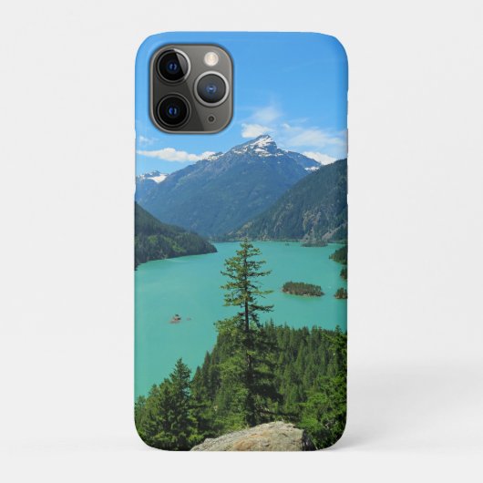 Snowy Mountain Turquoise Lake in Washington Case-Mate iPhone Case (Achterkant)