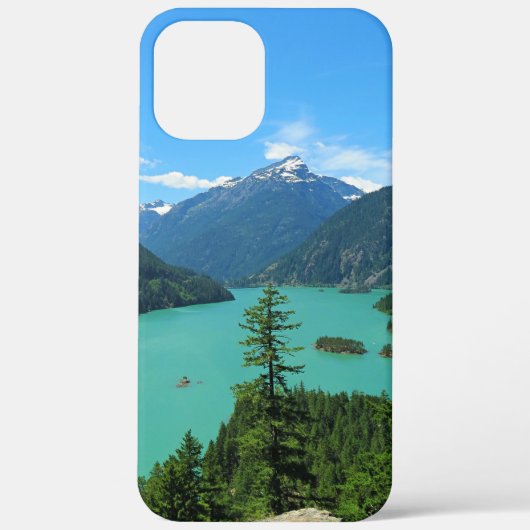 Snowy Mountain Turquoise Lake in Washington Case-Mate iPhone Case (Achterkant)