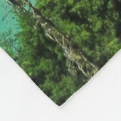 Snowy Mountain Turquoise Lake in Washington Fleece Deken (Hoek)
