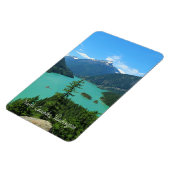 Snowy Mountain Turquoise Lake in Washington Magneet (Linkerzijde)