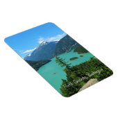 Snowy Mountain Turquoise Lake in Washington Magneet (Rechterzijde)