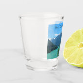 Snowy Mountain Turquoise Lake in Washington Shot Glas (Links)