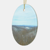 Snowy Mountain West Virginia Overlook Keramisch Ornament (Links)
