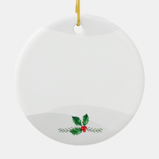 Snowy Mountain Winter Log Cabin X 4 Keramisch Ornament (Achterkant)