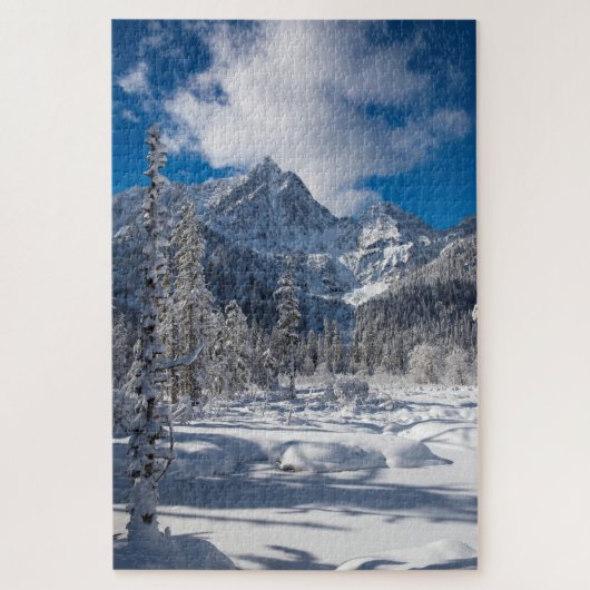 Snowy Mountain Wonderland Legpuzzel (Verticaal)