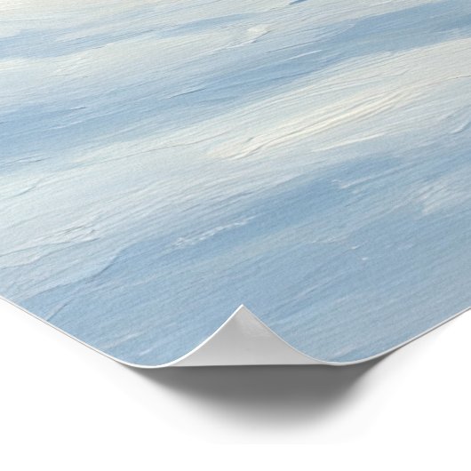 Snowy Mountains Cabin - schilderachtige landschaps Poster (Hoek)