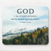 Snowy Mountains Christain Mousepad Muismat (Voorkant)