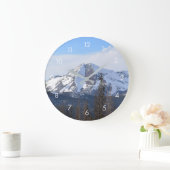Snowy Mountains Fotografie Home Decor Klok (Huis)
