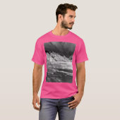 Snowy Mountains River en Geweldige nachtelijke fan T-shirt (Voorkant volledig)