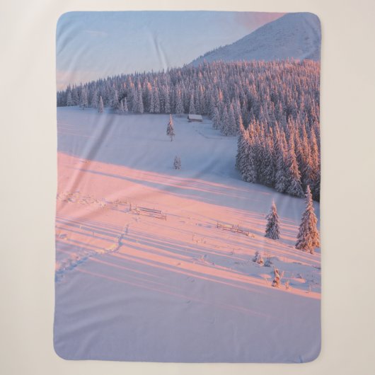 Snowy Mountains Sherpa Deken (Voorkant)