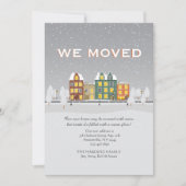 Snowy Moving-aankondiging Aankondiging (Voorkant)