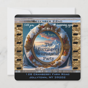 Snowy Mt. Vreedzaam Jaarlijks Kerstfeest Kaart