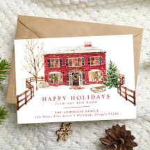 Snowy New Home voor de Vakantie Holiday Moving