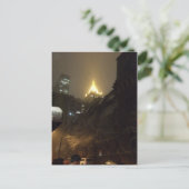 Snowy Night Briefkaart (Staand voorkant)