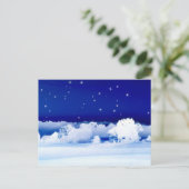 Snowy night briefkaart (Staand voorkant)