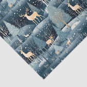 Snowy Night Deer Field Tissuepapier (Detail)