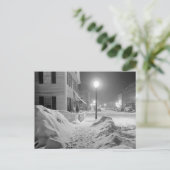 Snowy Night in Vermont, 1940 Briefkaart (Staand voorkant)