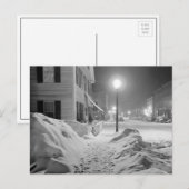 Snowy Night in Vermont, 1940 Briefkaart (Voorkant / Achterkant)