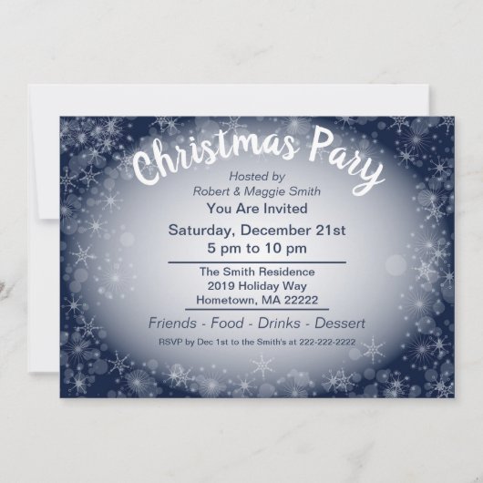 Snowy Night Kaart (Voorkant)