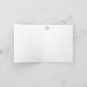 Snowy night kerstkaart feestdagen kaart (Binnen)