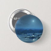 Snowy Night Ronde Button 5,7 Cm (Voorkant /achterkant)