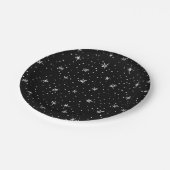Snowy Night Winter party ware Papieren Bordje (Gekanteld)