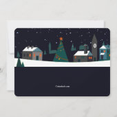 Snowy Open House Invitation Kaart (Achterkant)