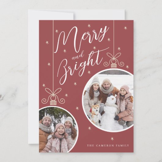 Snowy Ornament Christmas Card Kaart (Voorkant)