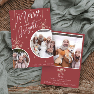 Snowy Ornament Christmas Card Kaart