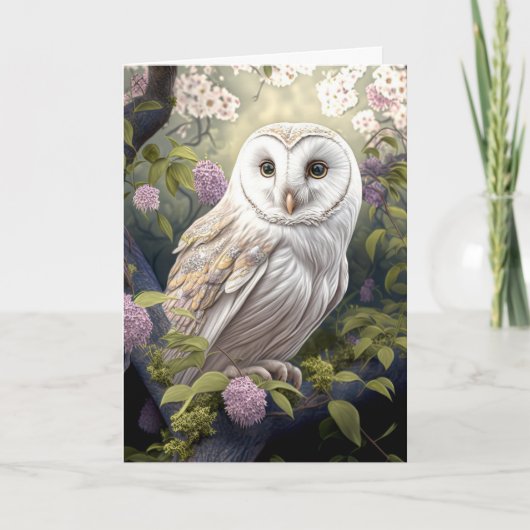 SNOWY OWL ALL-OCCASION BLANK KAART (Voorkant)