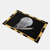 Snowy Owl and Moon Painting - Original Bird Art Deurmat (Schuin)