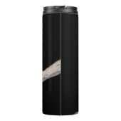 Snowy Owl and Moon Painting - Original Bird Art Thermosbeker (Achterkant)