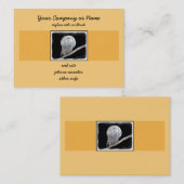 Snowy Owl and Moon Painting - Original Bird Art Visitekaartje (Voorkant / Achterkant)