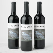 Snowy Owl Arctic Chill Chilling Style Vino vinii Wijn Etiket (Flessen)