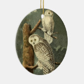 Snowy Owl Audubon Bird Artwork Keramisch Ornament (Rechts)